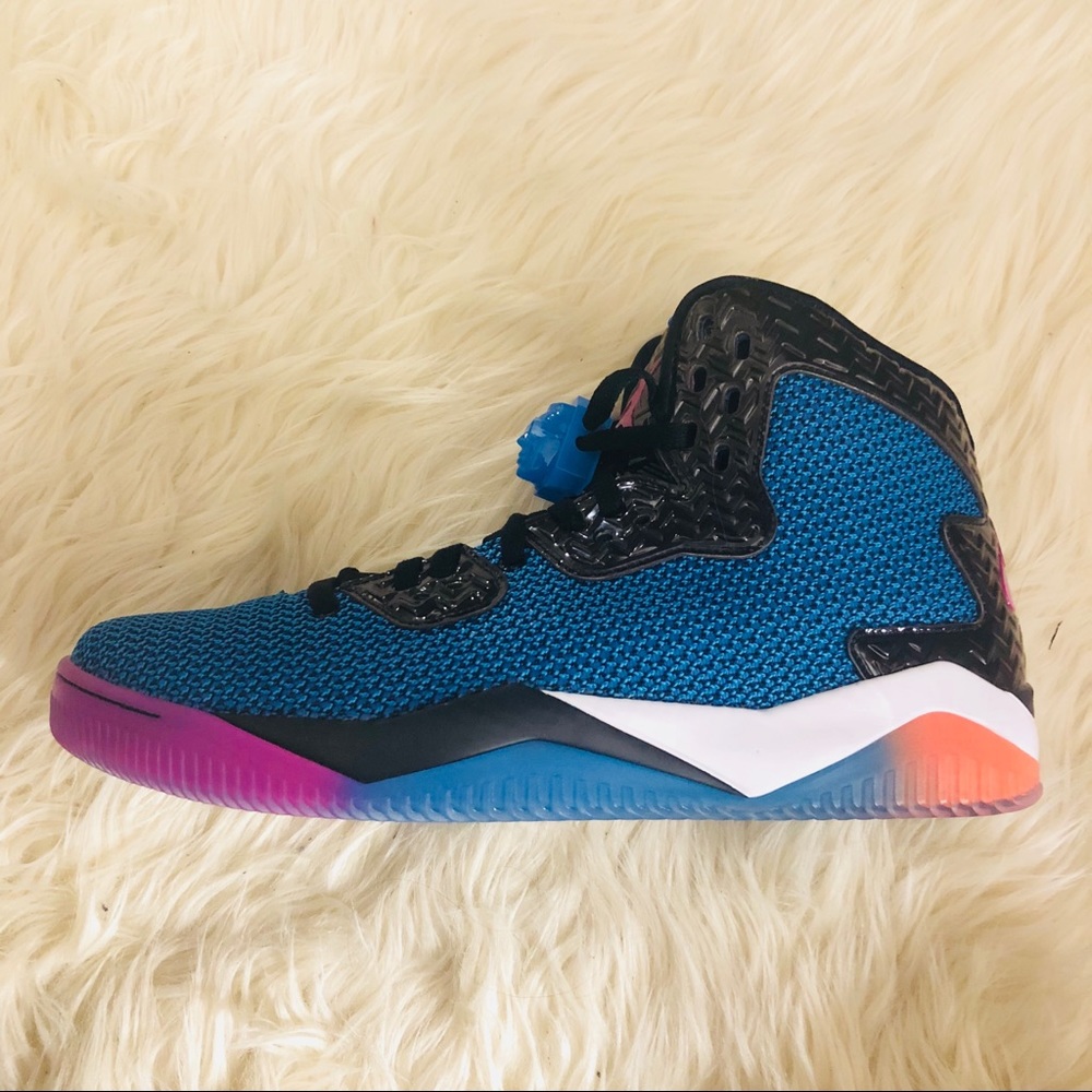Nike Air Jordan Spike Blue Basketball Sneakers 13 - Picture 3 of 7